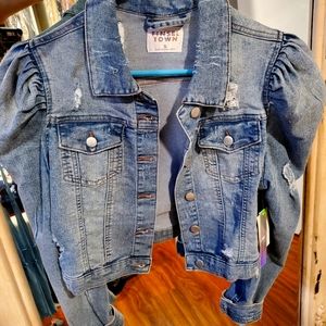 Puff sleeves Denim Jacket